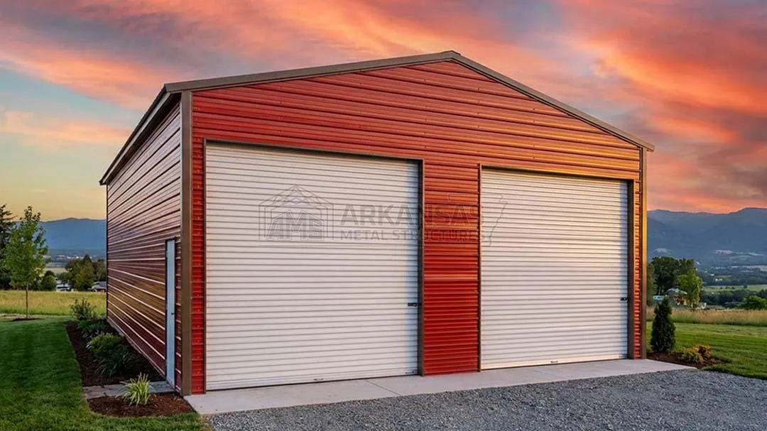 19x25x9 Two Car Garage