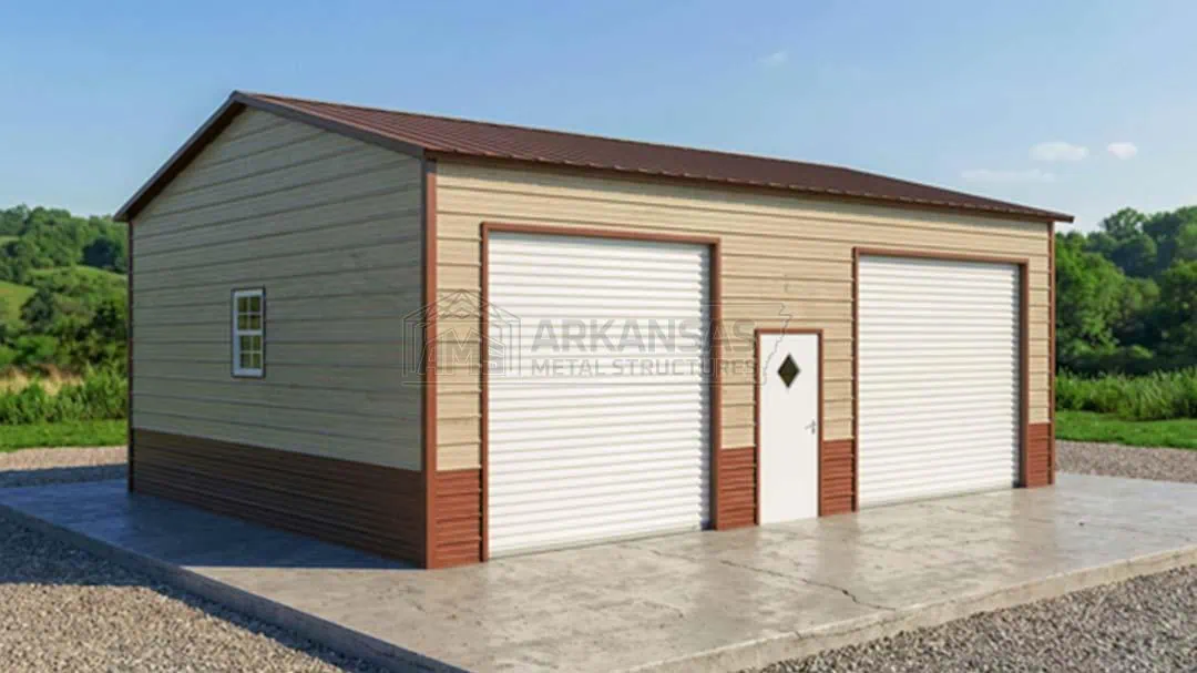 24x31x12 Metal Equipment Garage